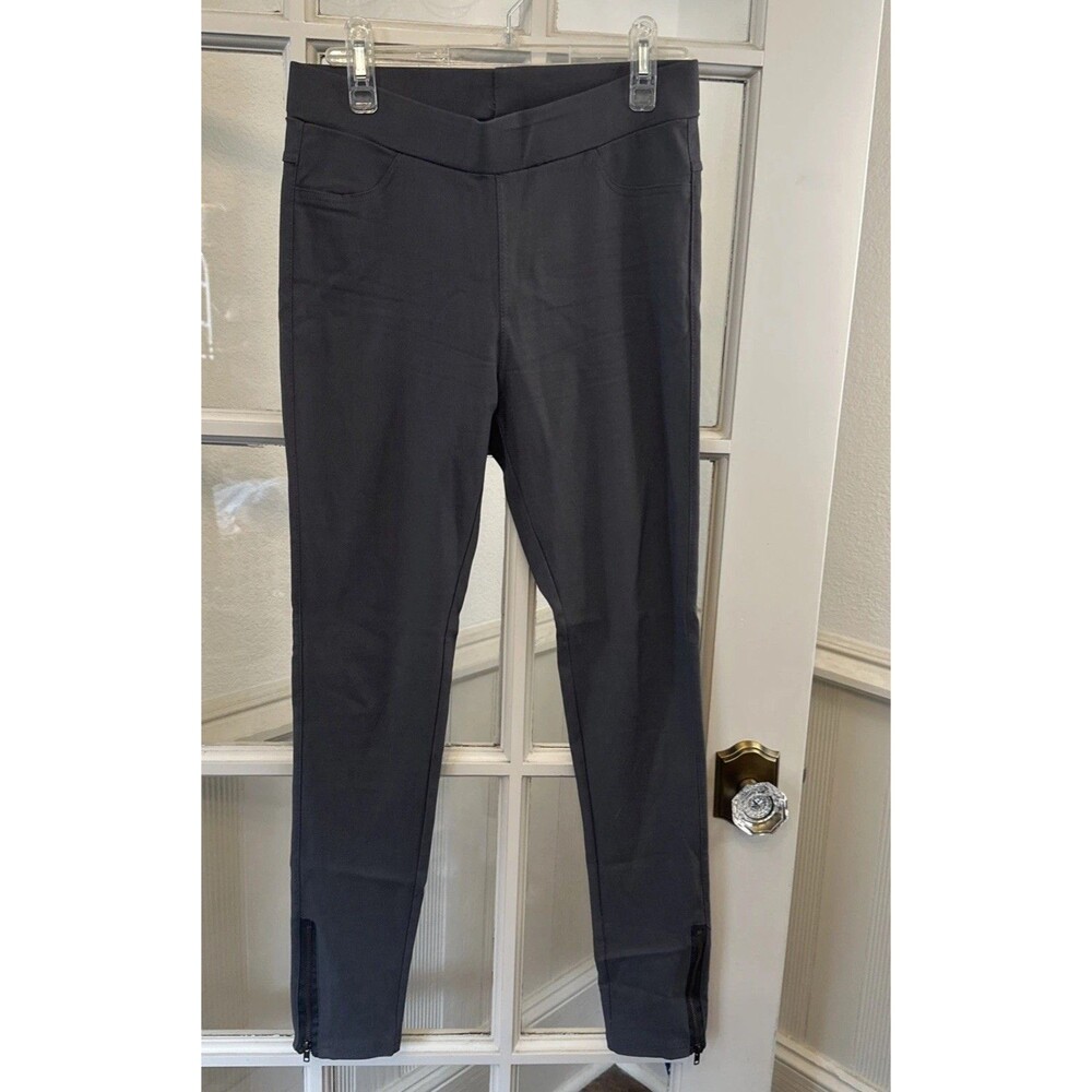 Gray Leggings Zipper Ankle Women Juniors  Large